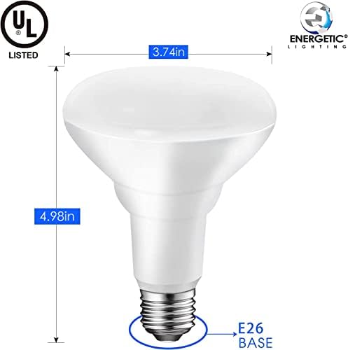 Енергичен led лампа BR30 за вътрешно прожекторного осветление 65 W 2700 К, мек Бял, 650 LM, цокъл E26, срока
