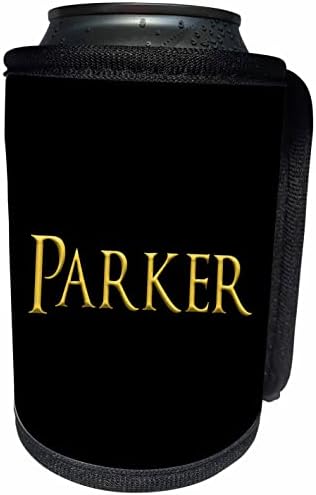 3дРоуз Паркър често срещано име за момче в САЩ. Свети жълт цвят. - Опаковки за бутилки-охладители (cc-361740-1)