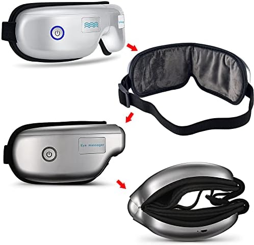 Масажор за очи Безжична Сгъваема зареждане с музика Bluetooth Защита за очите Акумулаторна Маска за премахване