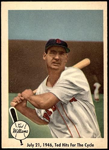1959 Fleer 29 Попадения за цикъл на Тед Уилямс Boston Red Sox (Бейзболна картичка) на БИВШИЯ Red Sox
