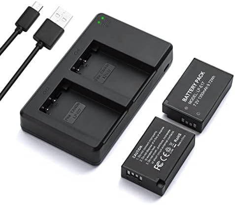 Батерия LP-E17 в комплект с две USB-честота устройства за LP E17, RP, Бунтовник SL2, SL3, T6i, T6s, T7i, T8i,