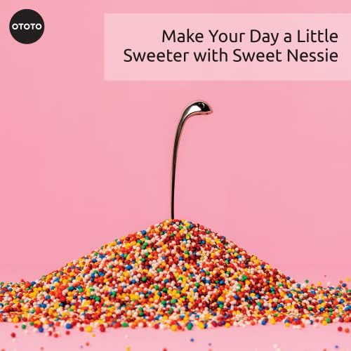 Лъжица за захар OTOTO Sweet Nessie - Чаена лъжичка от неръждаема стомана - Храни и могат да се мият в миялна