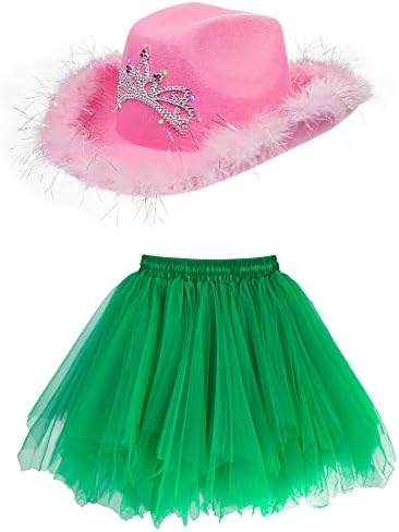 Дамски Балетные Опаковки от Жасмин за възрастни 1950-те години, Пола-Пакет за Танци и Розова Шапка Ковбойская