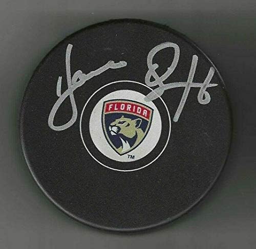 Джоел Кенневилл подписа шайбата Флорида Пантърс - за Миене на НХЛ с автограф