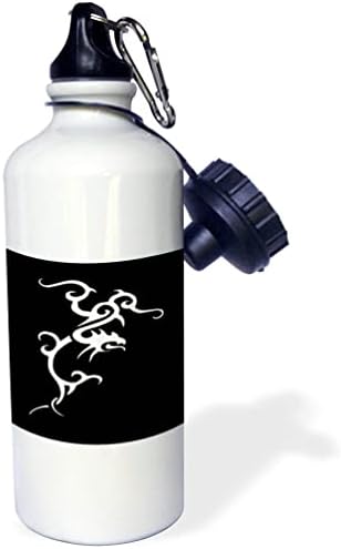 Триизмерен Минималистичен фигура на Дракон в японски племенно стил в бутилки от под Бялата вода (wb-370980-1)
