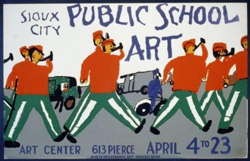 Исторически находки Снимка: Изкуството на държавно училище, Център за изкуства Су Сити, Айова, IA, Марширующий