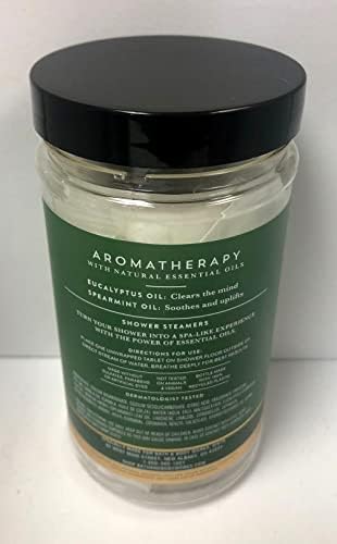 Котел за душата на Bath & Body Works 4,8 унции / 136 грама (6 таблетки) - Изберете своя аромат (евкалипт + мента)