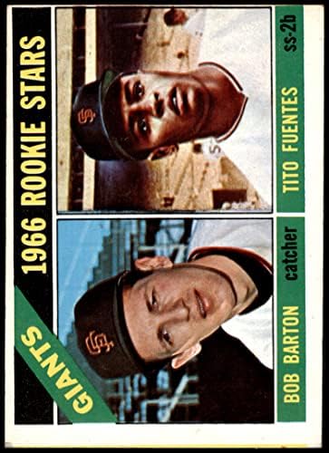 1966 Topps 511 Начинаещи Джайентс Тито Фуентес /Боб Бартън Сан Франциско Джайентс (бейзболна картичка) ДОБРИ