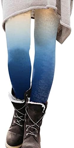 Дамски панталони за йога с джоб високи дамски ежедневни печатни гамаши с висока талия хип асансьор фитнес спортни
