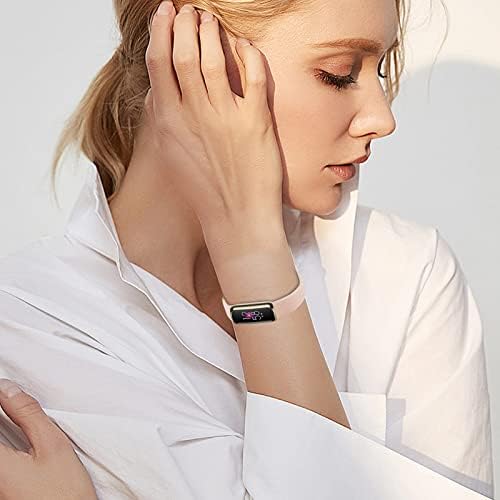 SKYLET е Съвместим с джапанки Fitbit Luxe за жени и мъже, 5 опаковки Меки силиконови спортни Сменяеми презрамки за гривни, Съвместими с Fitbit Luxe Special Edition, Аксесоари за фитнес т?
