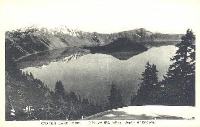 Пощенска картичка с Кратер Лейк, щата Орегон