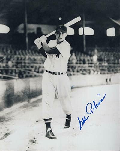 Еди Робинсън Вашингтон Сенатърс Подписа Снимка 8x10 с автограф W / Coa - Снимки на MLB с автограф