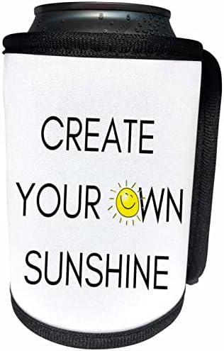 Триизмерно изображение на слънцето с текст създайте своя собствена опаковки за бутилки sunshine - Can Cooler