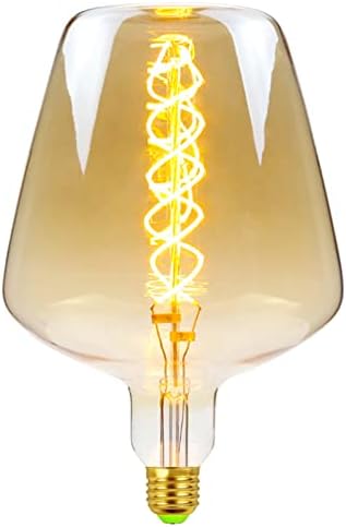 Lxcom Осветление Голяма Електрическа Крушка на Едисон 4 Вата С регулируема яркост във формата На Ваза Реколта