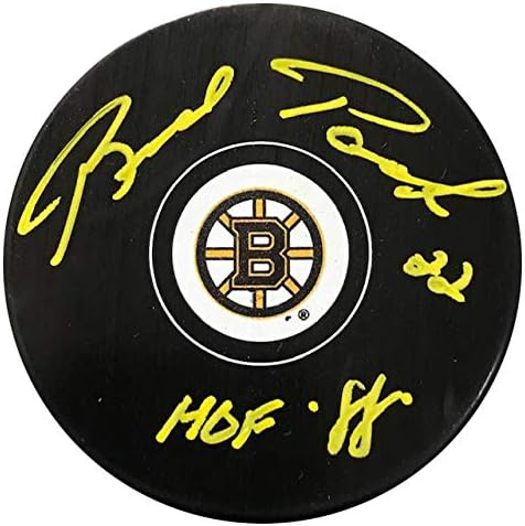 Миене на Брад Парк КОПИТО 88 с автограф Бостън Бруинс - за Миене на НХЛ с автограф
