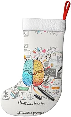 Коледни Чорапи с Човешкия Мозък за Украса на Дома Празнична Коледно парти