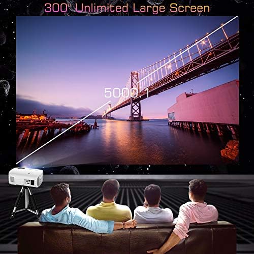 Проектор, видео проектор GooDee Native 1080P HD филм проектор за домашно кино с чувствителни на Допир клавиши,