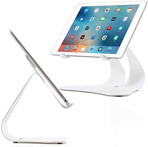 Проектирана стоманена поставка Stabile 2.0 цвят Бял - Произведено в САЩ - Съвместим с Apple iPad