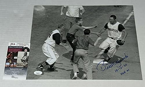Бил Мазероски подписа снимка Pittsburgh Pirates 11x14 с автограф W /Insc. 3 JSA - Снимки на MLB с автограф