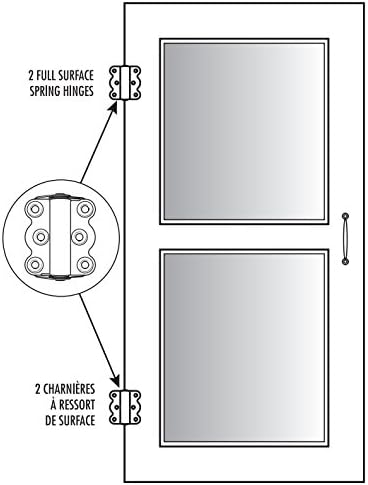 Набор от Самозакрывающихся линии Ideal Security SK919 за Етажа на вратите в Черен цвят