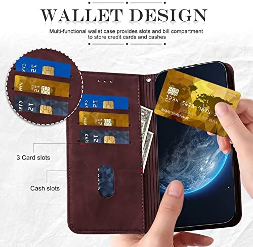 Калъф YIRRANZD за Samsung Galaxy S10 Plus, една чанта-портфейл с държач за карти, калъф от изкуствена кожа,