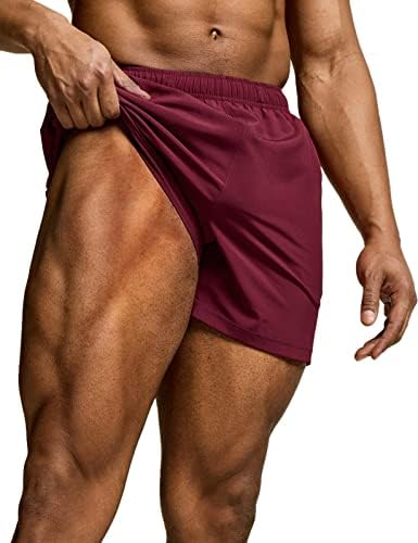 Мъжки къси Панталони за Активно Бягане TSLA, Шорти за тренировки, бързо съхнещи, Спортни къси Панталони за фитнес