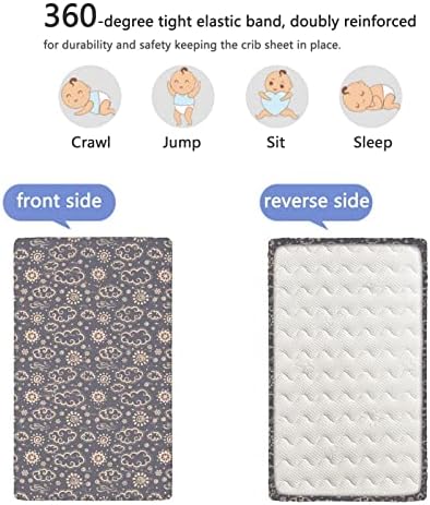 Кухненски кърпи за яслите в пластична теми, Портативни мини-чаршафи за легла от ултра Мек материал - Отлични
