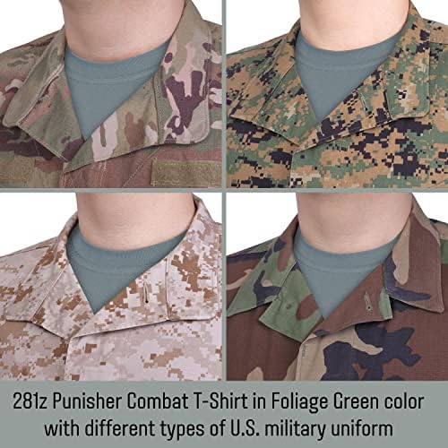 281Z Мъжка Тениска От Еластичен памук в стил Милитари с дълъг ръкав - Бойна Риза За Разходки на Открито - Punisher