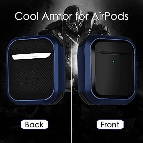 Калъф за Airpods, Калъф CAGOS Cool Armor за Airpod, [Нескользящий] Защитен Твърд калъф е Съвместим с Apple AirPods
