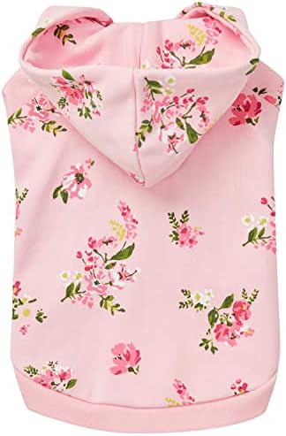 Пуловер с качулка за кучета, вдъхновен от пролетта аромат на Боровинки, за домашни животни, Розова hoody с качулка,