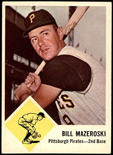 1963 Fleer 59 Бил Мазероски Питсбърг Пайрэтс (Бейзболна картичка), БИВШ играч/MT Пирати