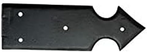 Носи етикет за услугата контур Adonai Hardware 5,8 инча Hadrach от черно антикварен желязо (идва по 2 броя в