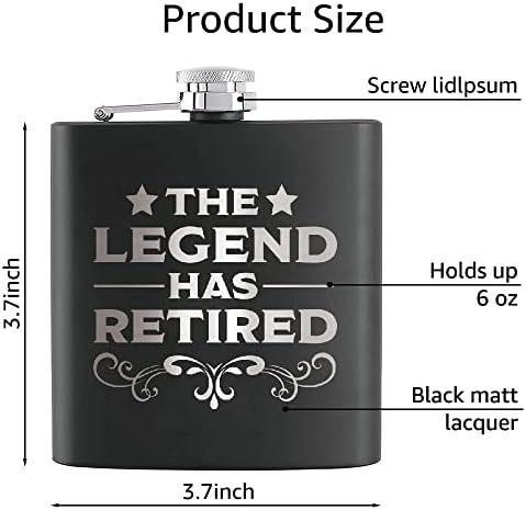 При TOUNER The Legend има фляжка на пенсия за дробового употреба на уиски и водка, Подаръци за пенсиониране