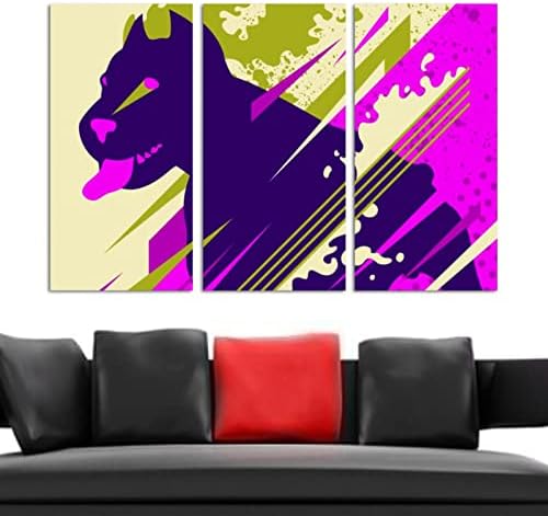 Абстрактна Куче Платно Стенен Декор, Художествена Живопис с маслени Бои Върху Платно В Рамка, Подвесное Артистична