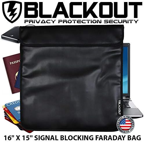 Затемняющая RFID Заключване sofiq farazova Cage Privacy Bag ЕМИ Чанта Комбинирана за Преносими компютри, Таблети,