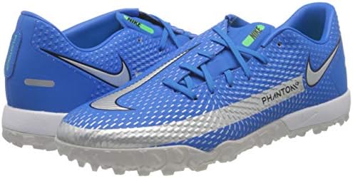 Футболни обувки Nike Phantom GT Academy TF 'Photo Blue Silver Металик' CK8470-400 За момчета SZ 5.5 За момичета