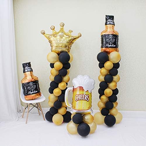 Комплект от 4 топки за бирени чаши, декор от хелий майларовых топки за уиски, подходяща за Летни партита, на Бирения фестивал, на партито по повод рождения Ден и още м