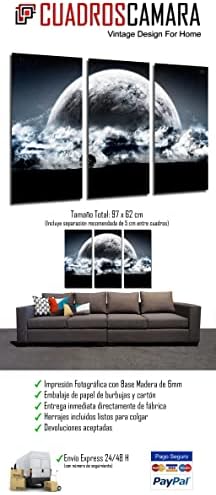 Съвременната фотографска снимка на Пълната Луна, Звезда, Съзвездие, Природа, Майката Земя, 97 х 62 см, Ref 27406