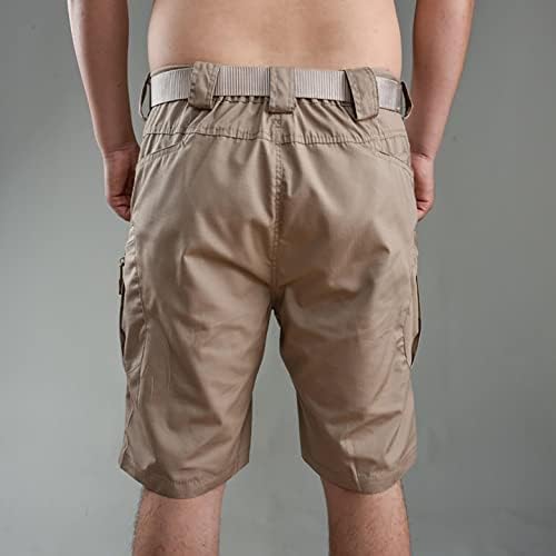 Мъжки къси панталони Ежедневна Класически Намаляване С Завязками, Летни Плажни къси Панталони от Памук, с Еластичен