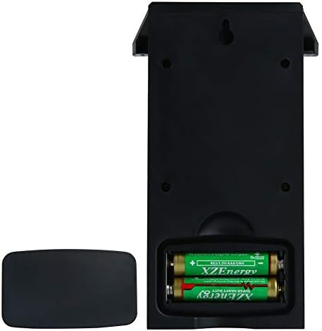 KLHHG Водоустойчив Дигитален Външен Термометър, Влагомер за Измерване на температурата и влажността на Хладилника (Черен цвят)