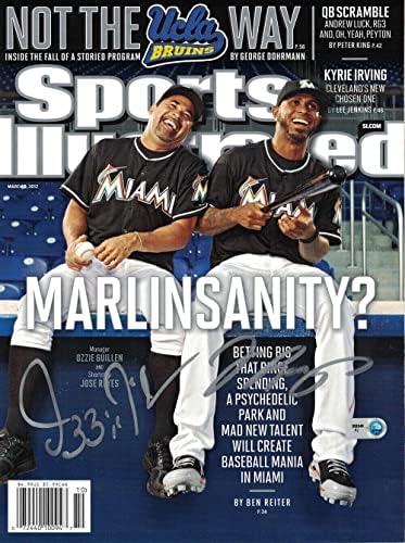 Ози Гийен и Хосе Рейес подписа договор с Miami Марлини Sports Illustrated MLB 24413 - Списания MLB с автограф
