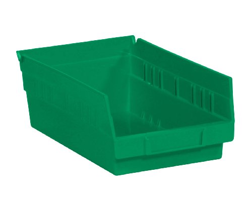 Сгъваеми Пластмасови рафтове Aviditi, 11-5 /8 x 6-5 /8 x 4 инча, зелени, опаковка от 30 парчета, за организации,