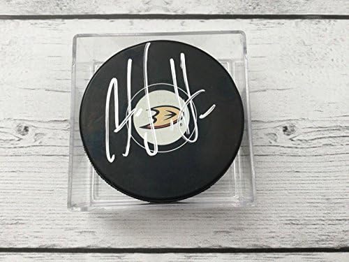 Хокейна шайба Анахайм Дъкс с автограф Например Верметта a - за Миене на НХЛ с автограф