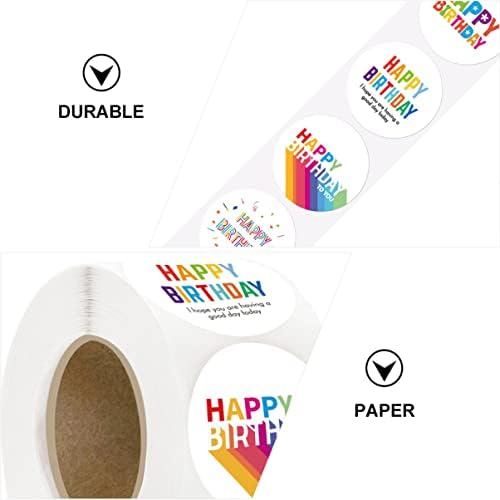 ifundom 1 ролка За възрастни, Цветно Кръгла Украса, Щастливи Декоративни Дизайни, Различна Опаковка за етикети/Пликове