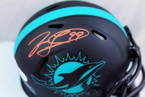 Джейсън Тейлър подписа мини-каска Маями Делфините Eclipse Speed Mini - JSA Auth W * Оранжево - Мини-Каски NFL