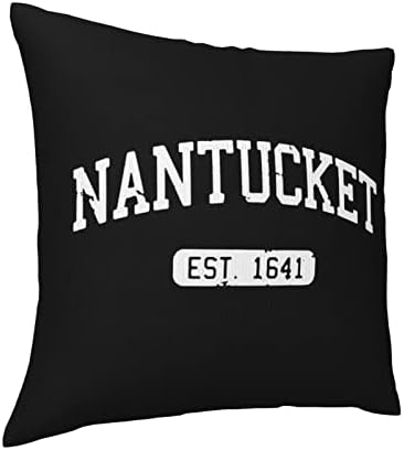 КАДЕ Nantucket Масачузетс Est Вложки за възглавници 18x18 Инча части За Въздушни Квадратна Калъфка За възглавници