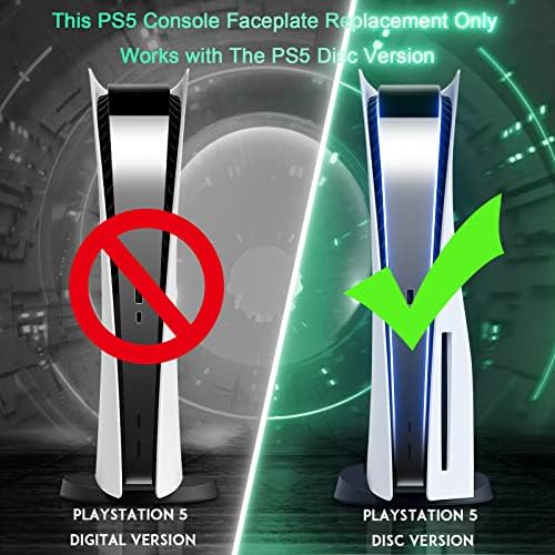 Накладки SIKEMAY PS5 с вентилационни отвори за охлаждане на Disc Edition и конзоли PS5 за Disc Edition