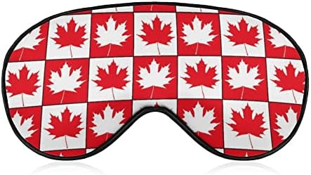Мека Маска за очи от листа на канадския клен с Регулируема каишка Лека Удобна Превръзка от неопрен за сън