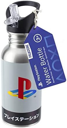 Бутилка за вода Paladone Playstation Heritage от неръждаема Стомана, 500 мл, 16,9 течни унции