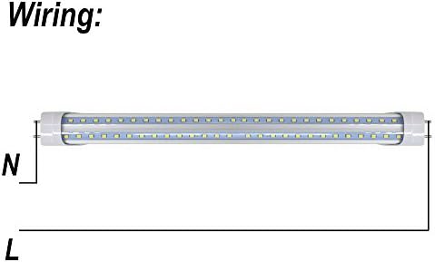 Toika 4 фута 1200 мм, 50 W Търговска led лампа Т8 V-образна форма, 5000 К, Висок Лумена SMD2835 192 светодиода